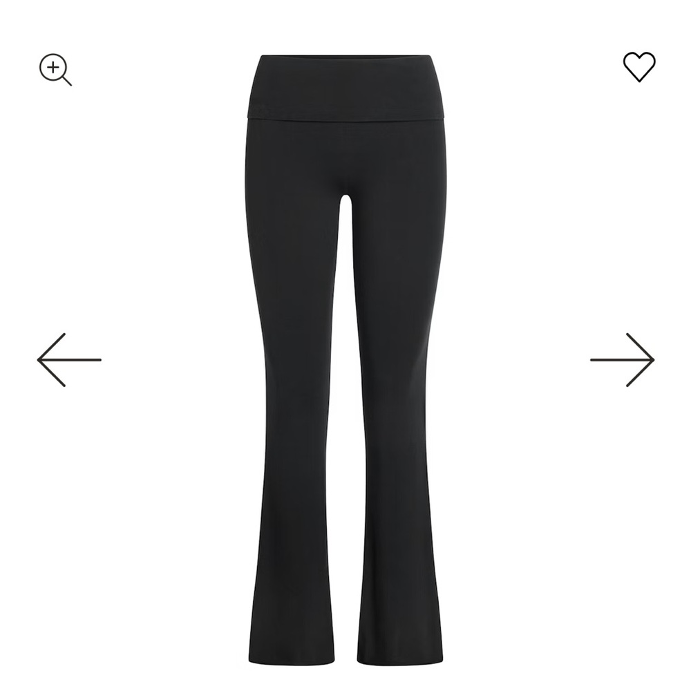 Nike SKIMS Foldover Slim Flare Legging Pants XS - Picture 4 of 7